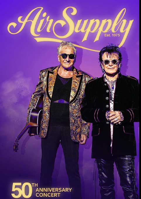 Air Supply 50th Anniversary Concert poster.