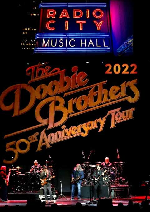 Doobie Brothers performing at Radio City Hall.